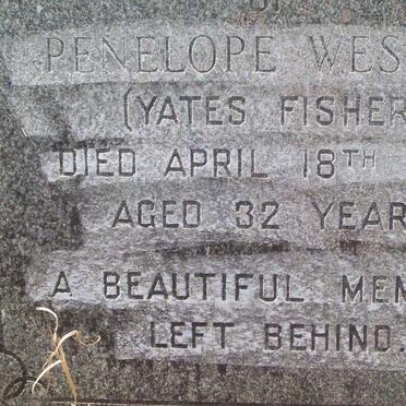 WESTON Penelope nee YATES FISHER -1958