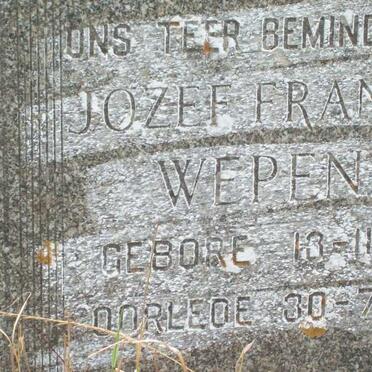 WEPENER Jozef Francois 1882-1956
