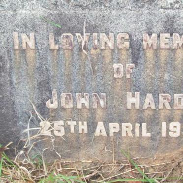 HARDY John -1932