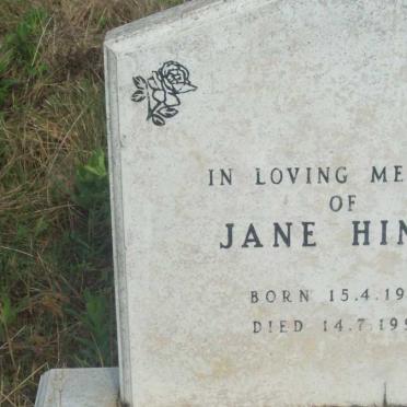 HINZE Jane 1956-1994
