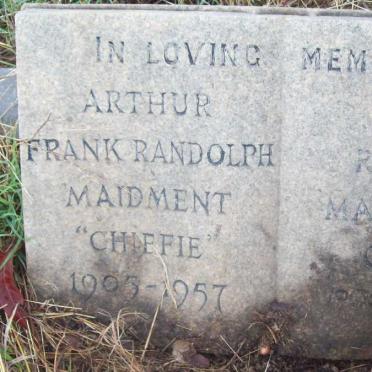 MAIDMENT Frank Randolph 1905-1957 &amp; Anne Rosely 1903-1985