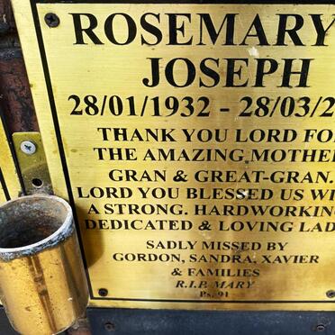 JOSEPH Rosemary E. 1932-2022