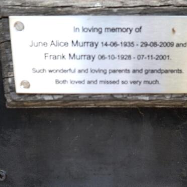 MURRAY Frank 1928-2001 & June Alice 1935-2009