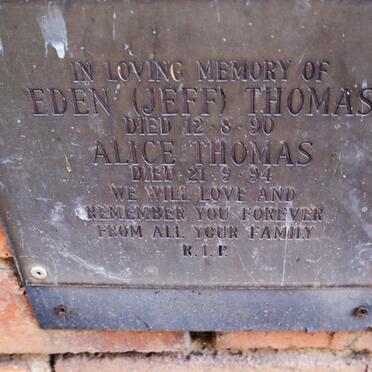 THOMAS Eden 1990 & Alice 1994