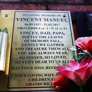 MANUEL Vincent 1937-2017