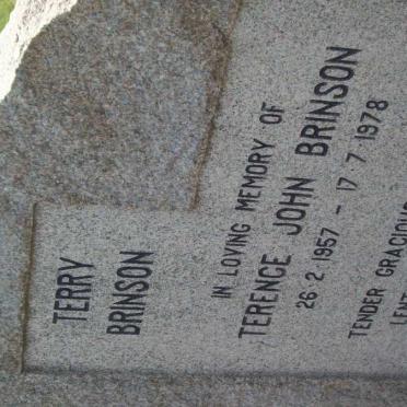 BRINSON Terence John 1957-1978