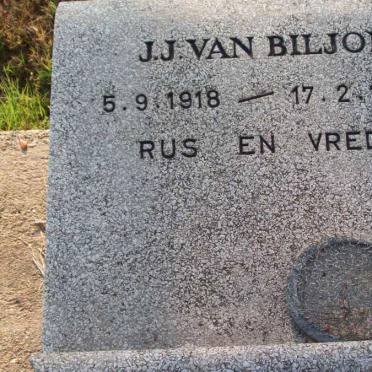 BILJON J.J., van 1918-1988