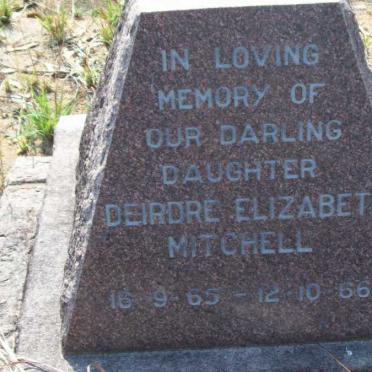 MITCHELL Deirdre Elizabeth 1965-1966