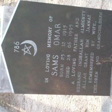 OMAR Sams 1915-1995