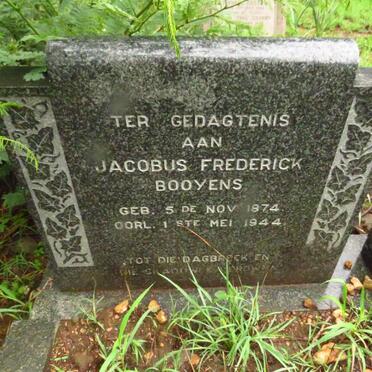BOOYENS Jacobus Frederick 1874-1944