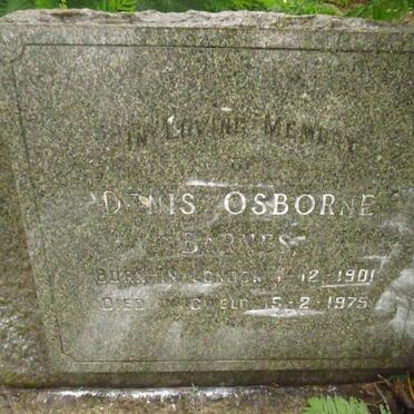 BARNES Dennis Osborne 1901-1975
