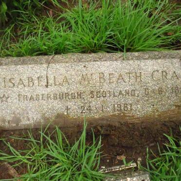 CRAN Isabella McBeath 1884-1981