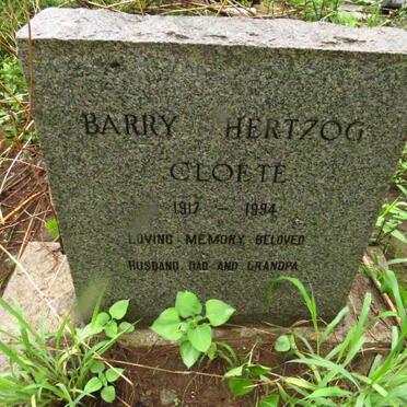 CLOETE Barry Hertzog 1912-1994