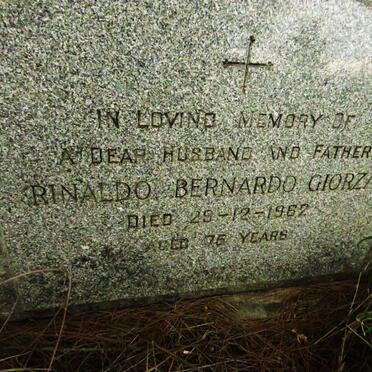 GIORZA Rinaldo Bernardo -1962