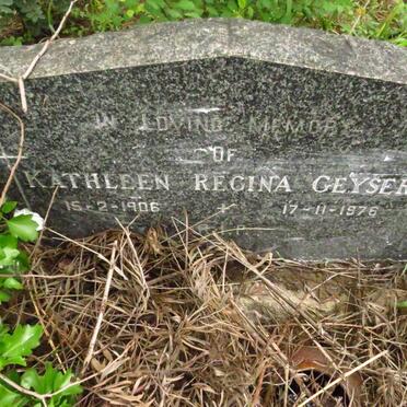 GEYSER Kathleen Regina 1906-1976