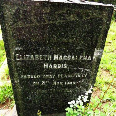 HARRIS Elizabeth Magdalena -1948