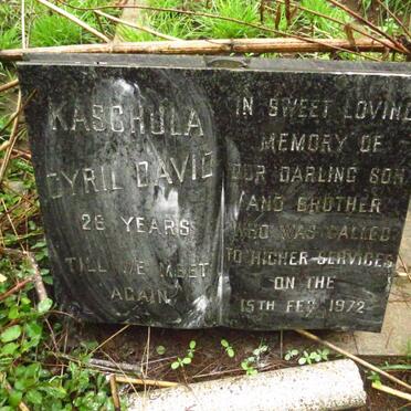KASCHULA Cyril David -1972