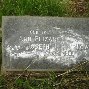 LOWE Joseph James -1960 & Ann Elizabeth -1960