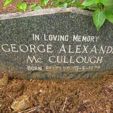 MCCULLOCH George Alexander 1878-1951