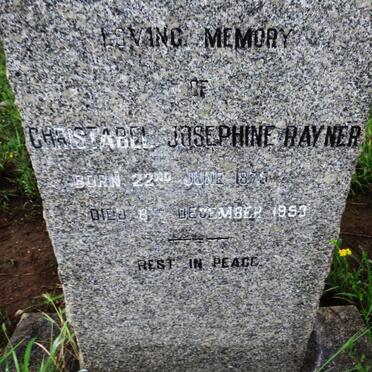 RAYNER Christabel Josephine 1875-1953