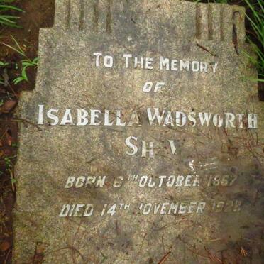 SHAW Isabella Wadsworth 1867-1928