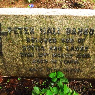SANSOM Peter Hall -1960