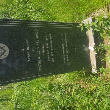 PRETORIUS Matthew John 1898-1947