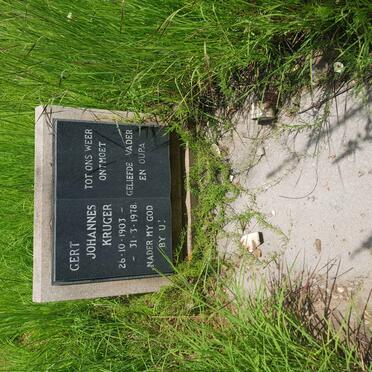 KRUGER Gert Johannes 1903-1978