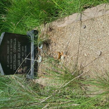 ZANDT Gertruida Cornelia, van der -1973