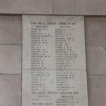 14. 2nd Regiment South African Inft.