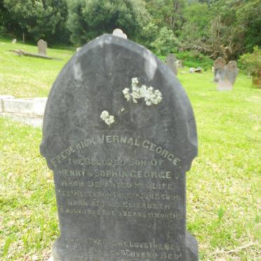 GEORGE Frederick Vernal 1892-1896