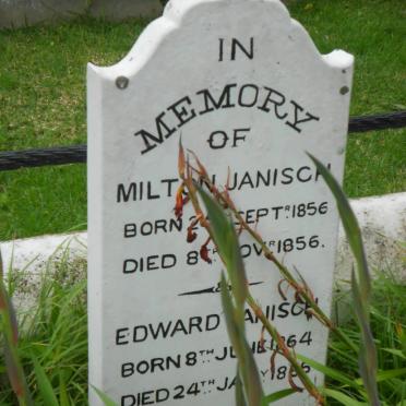 JANISCH Milton 1856-1856 :: JANISCH Edward 1864-1865