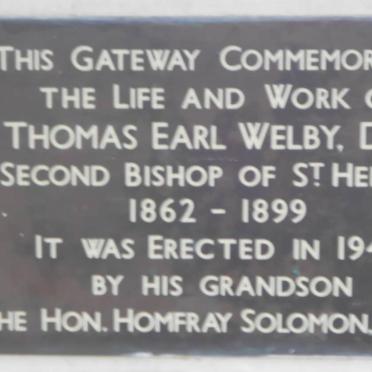 WELBY Thomas Earl 1862-1899