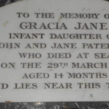 PATERSON Gracia Jane -1841
