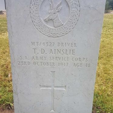 AINSLIE T.D. -1917