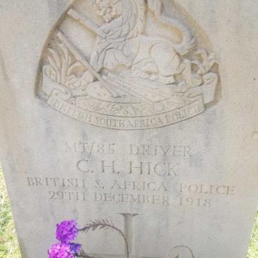 HICK C.H. -1918