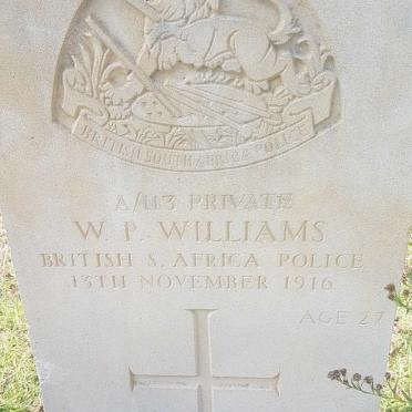WILLIAMS W.P. -1916