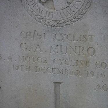 MUNRO G.A. -1916