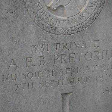 PRETORIUS A.E.B. -1916